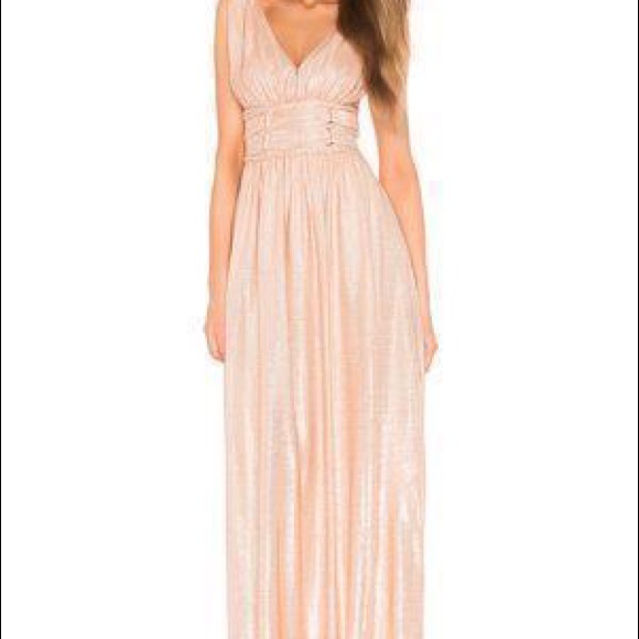 Gold pink evening gown - Picture 5 of 11